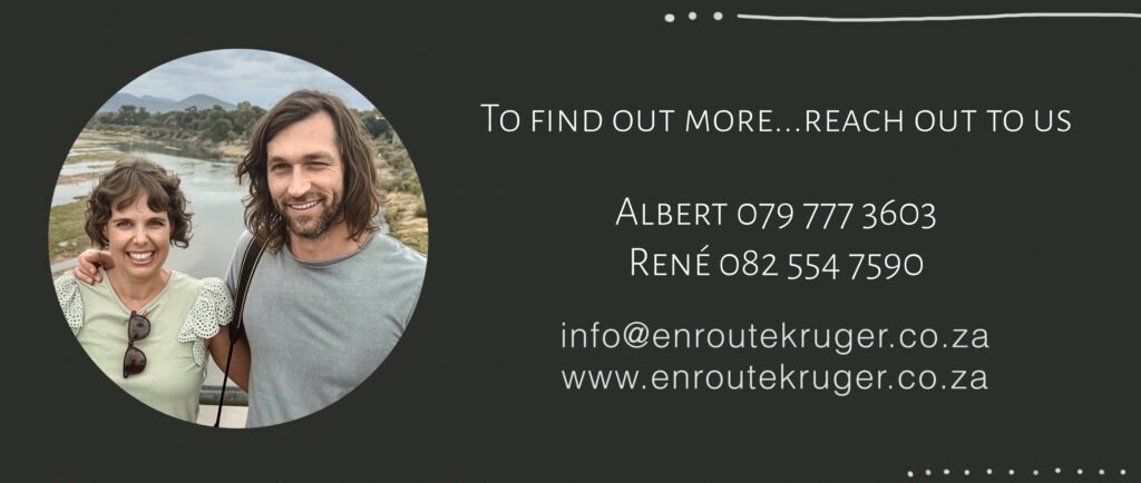 En Route Kruger shuttle service contact details.